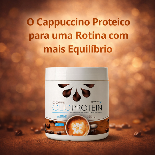 Whey Protein Isolado Cappuccino GlicProtein 200g com Caneca Just be. No Limits