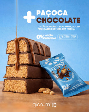 Whey Protein Isolado Zero Lactose Lowcarb GlicProtein 450g + Caixa 12und GlickRock