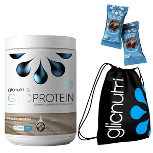GlicProtein Isolado Zero Lactose Low Carb 450g + Sacochila Versátil e 2und do Glickrock