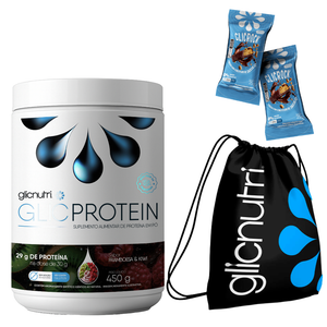 GlicProtein Isolado Zero Lactose Low Carb 450g + Sacochila Versátil e 2und do Glickrock