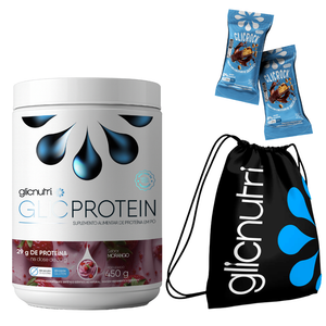 GlicProtein Isolado Zero Lactose Low Carb 450g + Sacochila Versátil e 2und do Glickrock