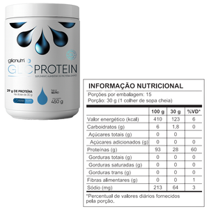 Whey Protein Isolado Zero Lactose Lowcarb GlicProtein 450g + Caixa 12und GlickRock